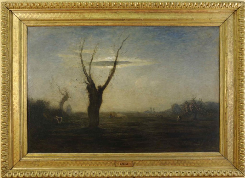 Antonio Fontanesi Reggio Emilia, 1818 - Torino, 1882 Aprile, 1873 Olio su tela Dono del Ministero della Pubblica Istruzione, 1873 P/410
