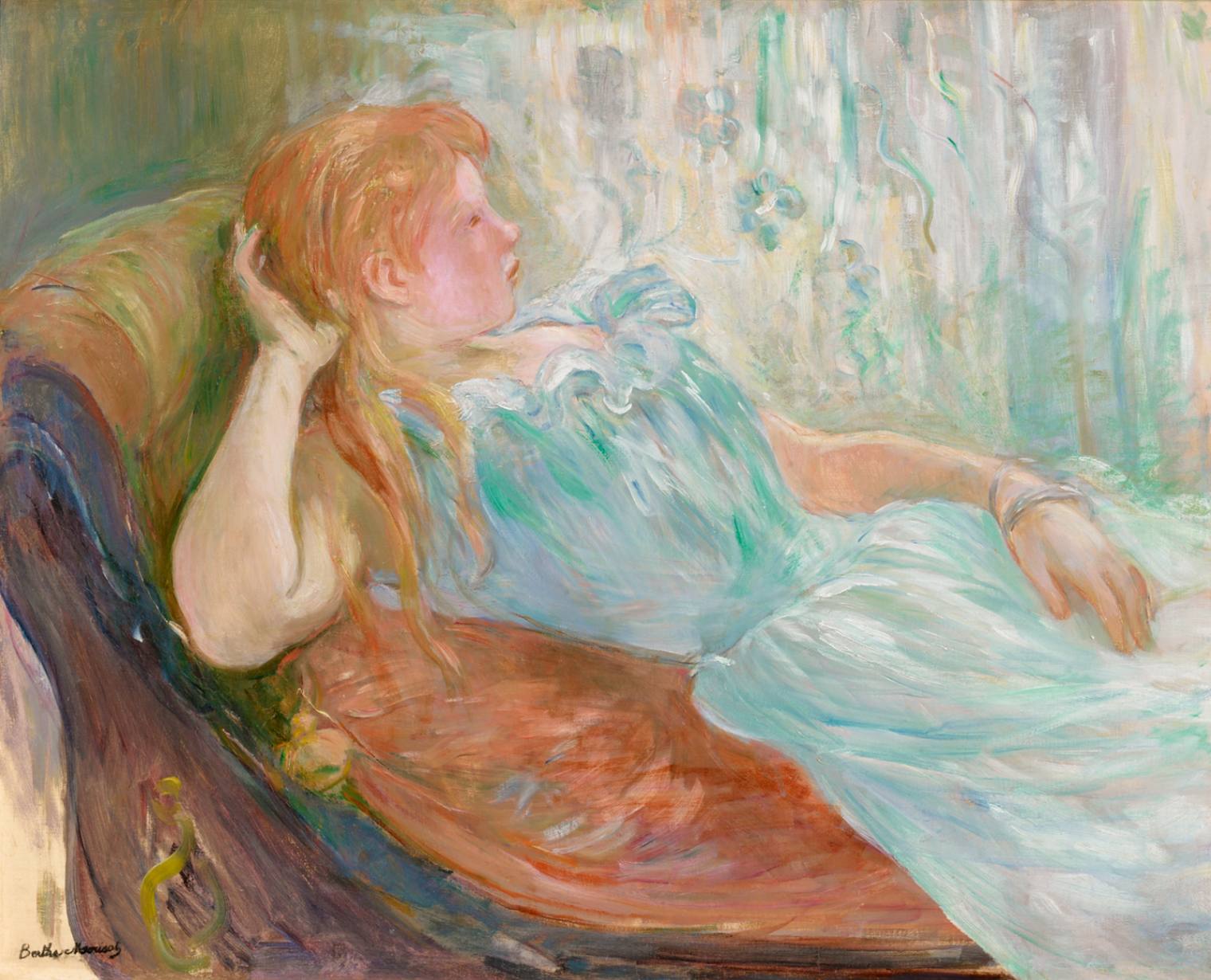 Berthe Morisot Ragazza sdraiata 1893 Olio su tela Musée FAMM, Mougins, The Levett Collection