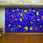 Nicola De Maria Foglianise (BN), 1954 Regno dei fiori musicali. Universo senza bombe, 2004 Pigmenti su tela, batteria Fondazione per l’Arte Moderna e Contemporanea CRT - in comodato alla GAM - Galleria Civica d’Arte Moderna e Contemporanea di Torino CRT/320