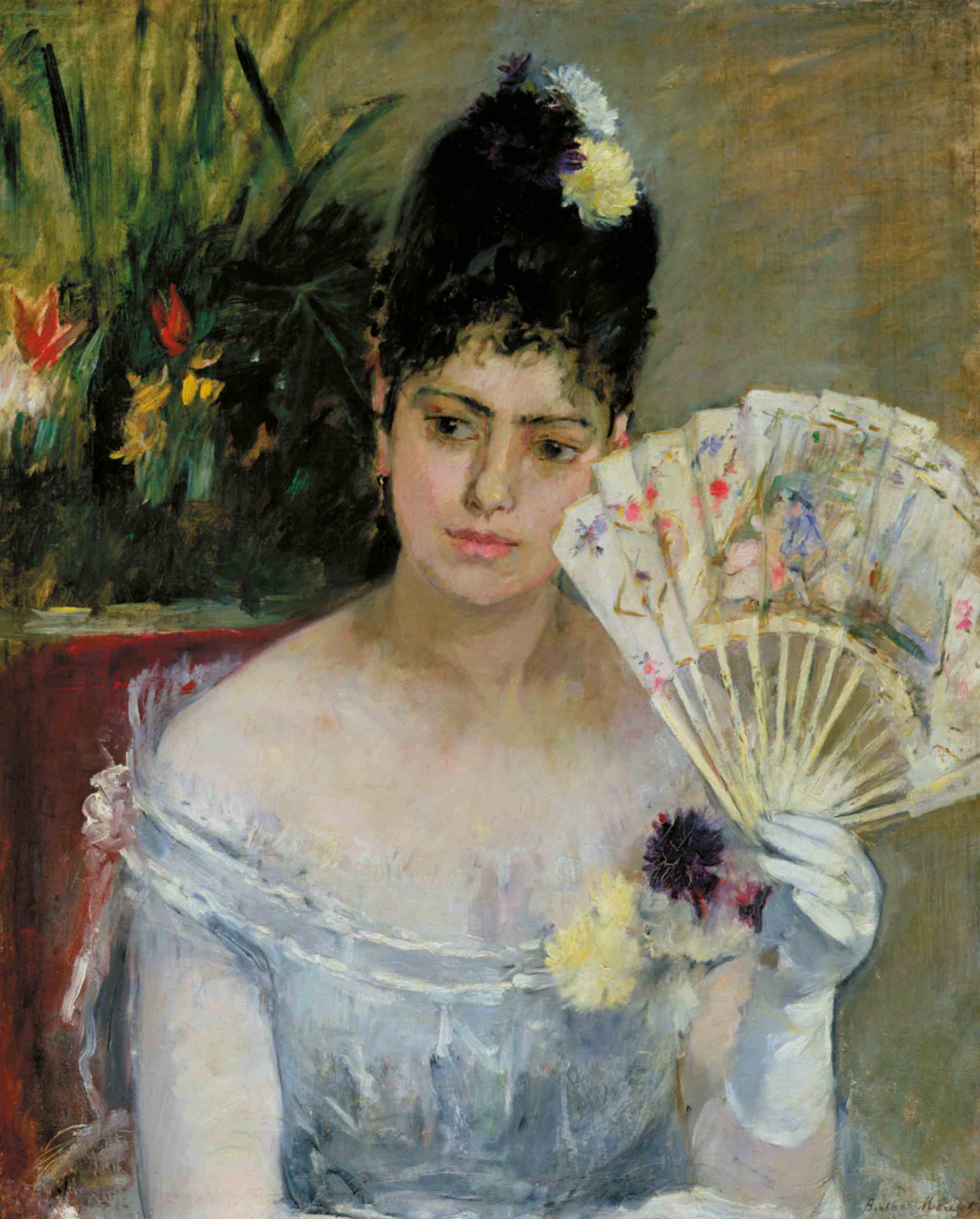La mostra Berthe Morisot - Pittrice impressionista alla GAM - Galleria Civica d’Arte Moderna e Contemporanea di Torino Berthe Morisot Donna con ventaglio (Al ballo) 1875 Olio su tela Parigi, musée Marmottan Monet, don Eugène et Victorine Donop de Monchy, 1940. lnv. 4020