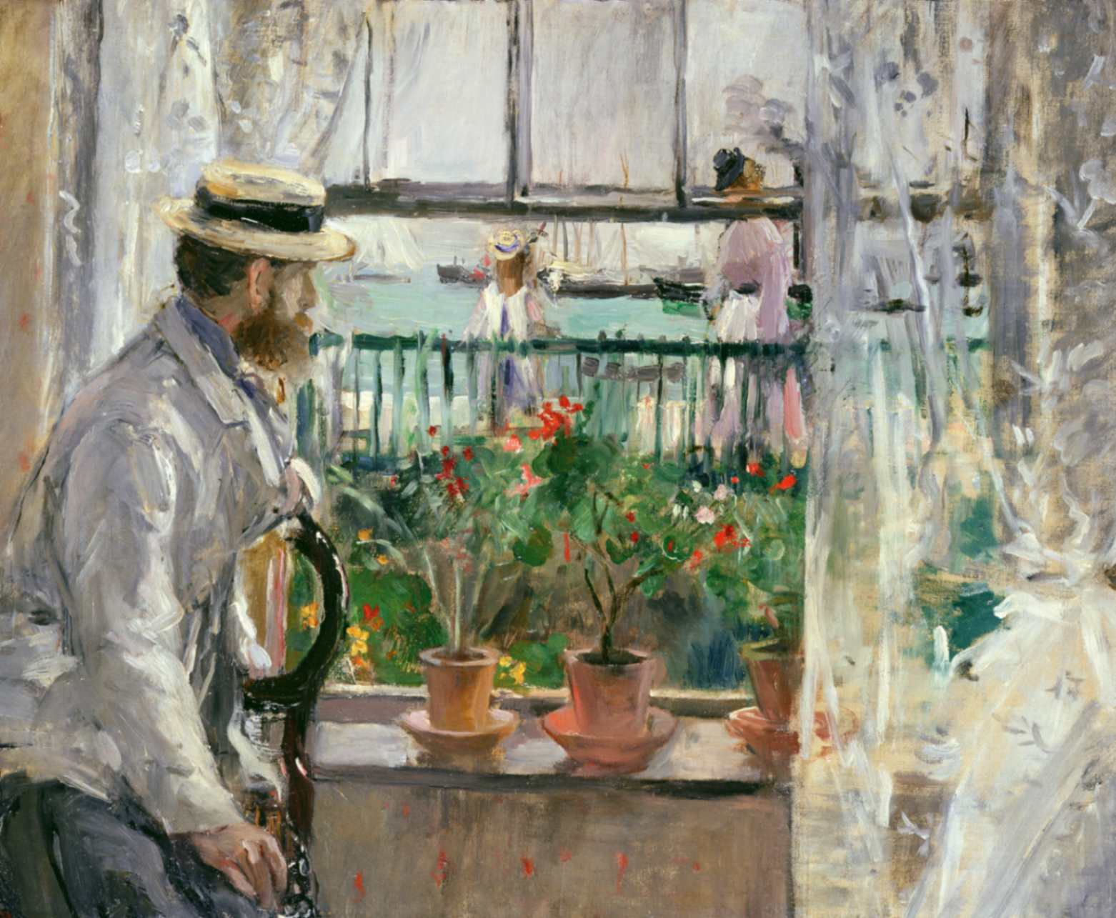 Berthe Morisot Eugène Manet all’isola di Wight 1875 Olio su tela Parigi, musée Marmottan Monet, legs Annie Rouart, 1993. lnv. 6029