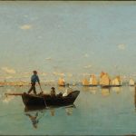 Guglielmo Ciardi Venezia, 1842 - 1917 In laguna, 1880 Olio su tavola Legato di Ettore De Fornaris, Torino, 1978 P/1953