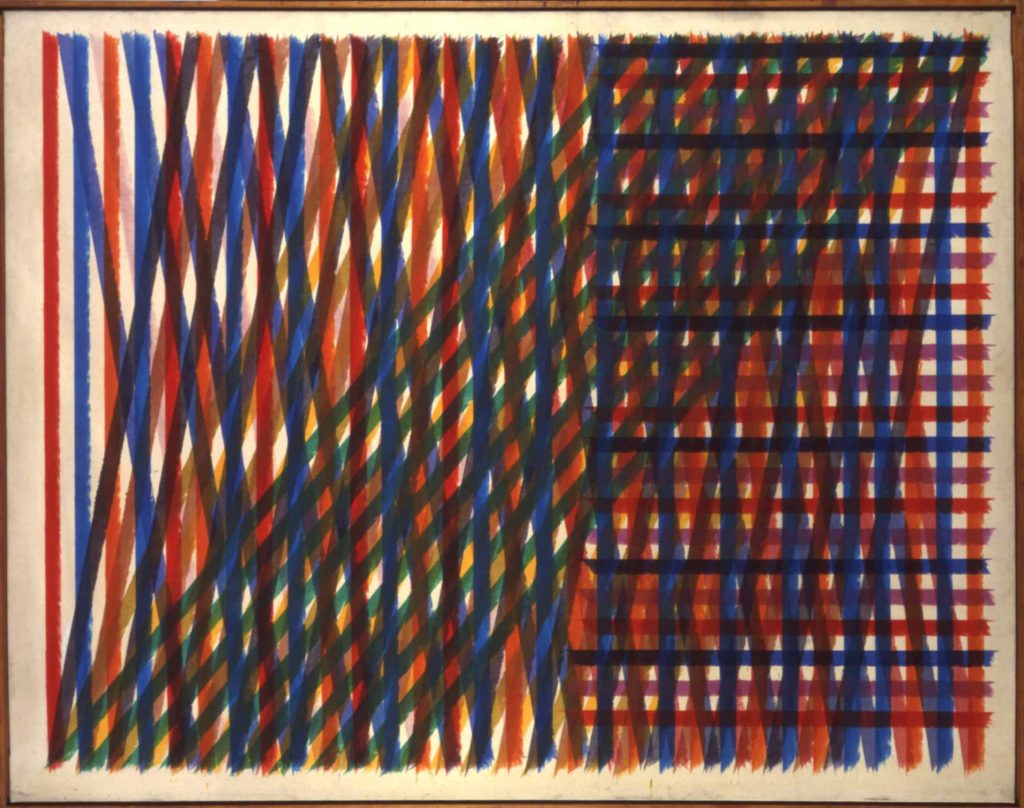 Piero Dorazio Roma, 1927 - Todi, 2005 La Rimbambelle des Gobelins, 1964 Olio su tela Acquisto dalla galleria Martano, Torino, 1970 P/1850