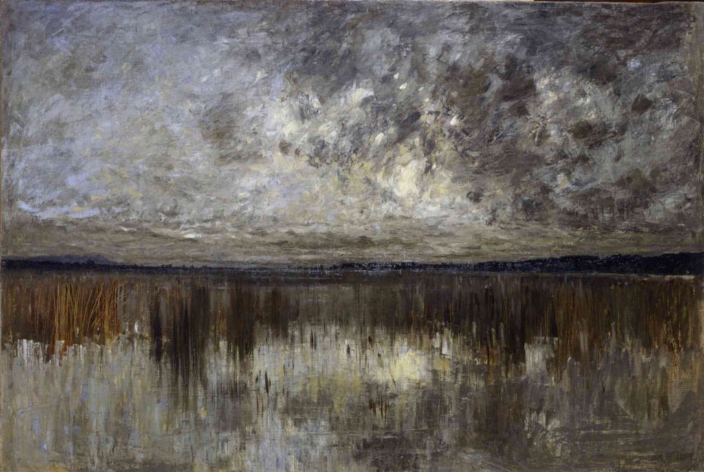 Alfredo Cesare Reis Freire de Andrade Lisbona, 1839 - Genova, 1915 Castelfusano (Temporale sulla palude di Castelfusano), 1867 circa Olio su tela Dono di Ruy de Andrade, Torino, 1931 P/1024