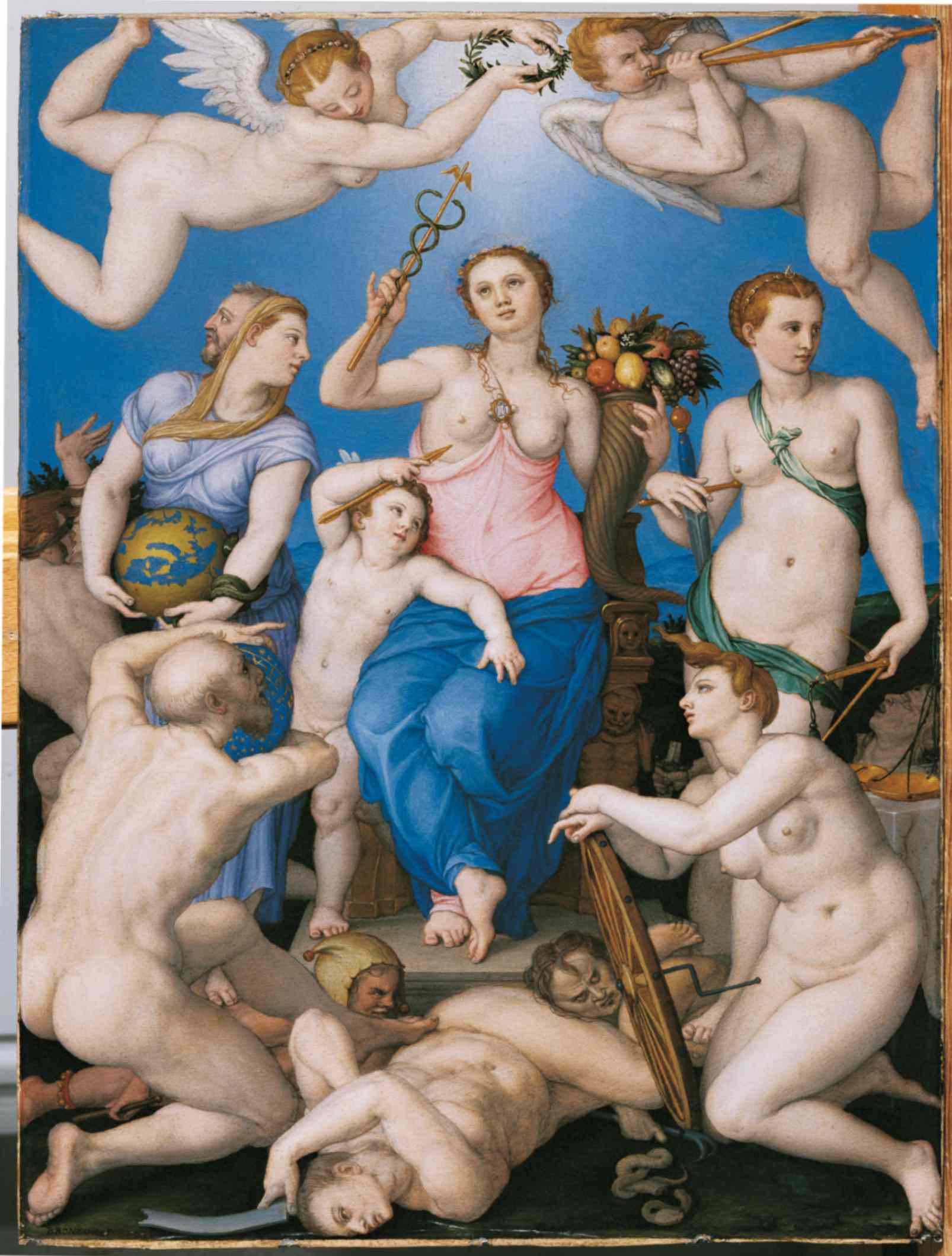 Agnolo di Cosimo detto Bronzino - Allegoria della Felicità Pubblica - Gallerie degli Uffizi
