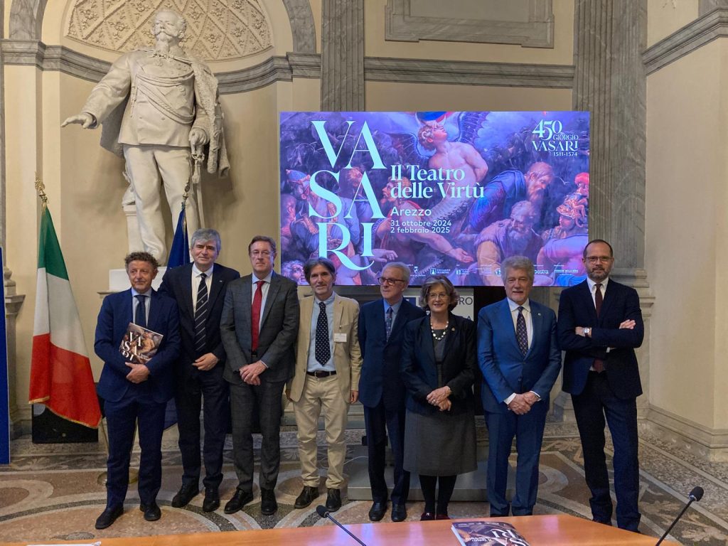 Arezzo la mostra Vasari. Il Teatro delle Virtù Conferenza stampa