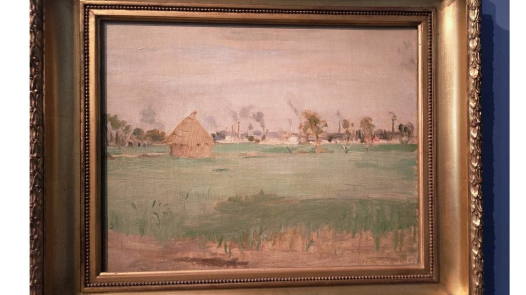 Berthe Morisot “Paesaggio a Gennevilliers”, 1875, collezione privata. Foto di Chiara Zoia