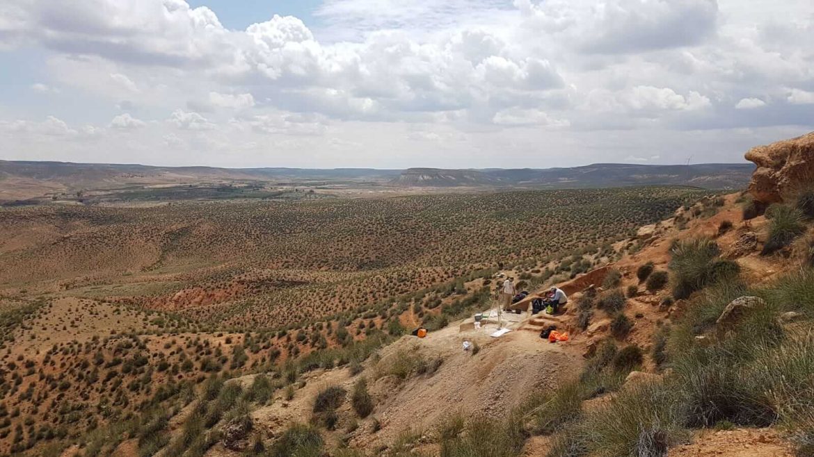 Vista general de los trabajos de excavación en el yacimiento de Guefaït-4/IPHES-CERCA