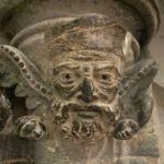 Nidaros Cathedral Clearly a member of the aristocracy. But what’s with the weird wings coming out of his neck? And that tail? Photo: Nancy Bazilchuk, NTNU