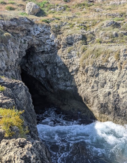 One of the underwater caves investigated by the team on the Sicilian coast/Ilaria Patania