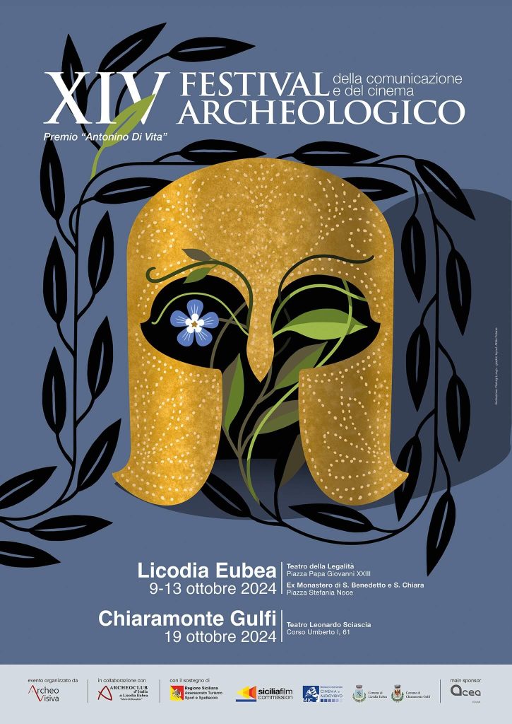 la locandina del XIV Festival della Comunicazione e del Cinema Archeologico