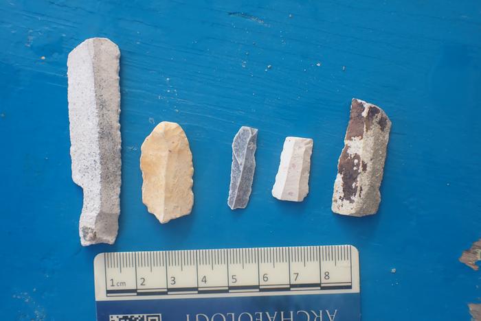 WashU archaeologists have recovered and analyzed stone tools and other items of interest from underwater caves and other coastal sites in southern Sicily. Photo Credits: Ilaria Patania