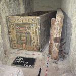 Priestess Idy Asyut Idy’s beautifully decorated coffins are among the most impressive finds in the burial chamber. Image Credit: Susen Döbel, © Jochem Kahl, The Asyut Project