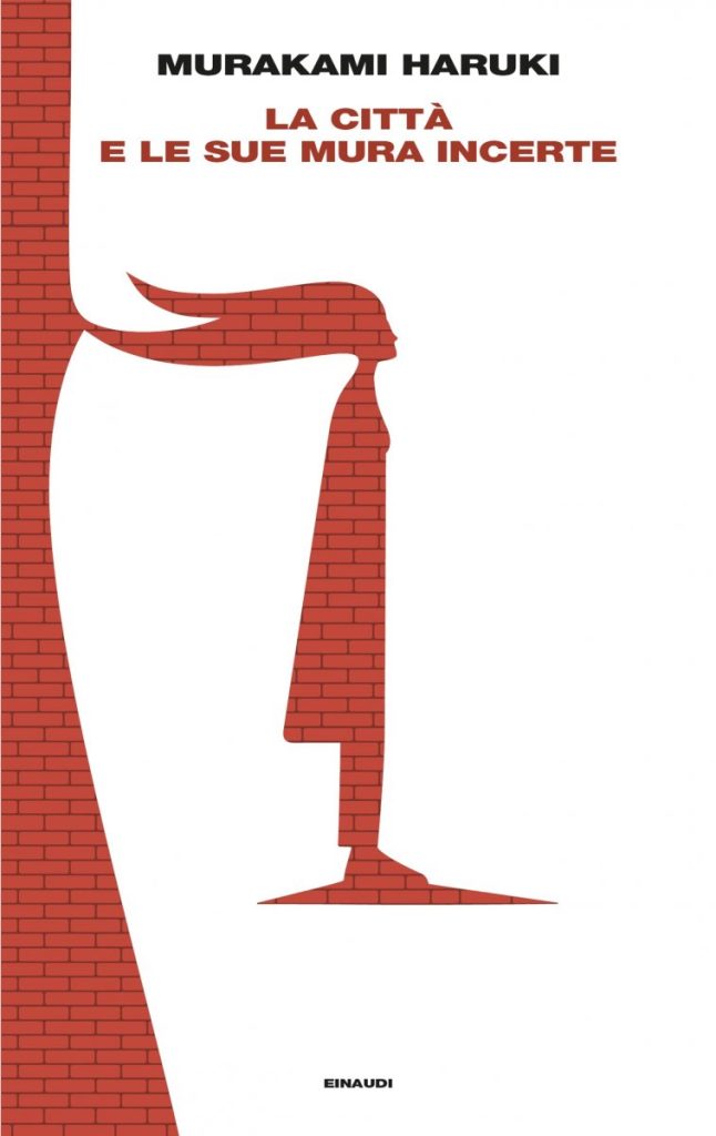 la copertina del romanzo La città e le sue mura incerte, di Haruki Murakami, tradotto da Antonietta Pastore e pubblicato da Giulio Einaudi Editore (2024) nella collana Supercoralli
