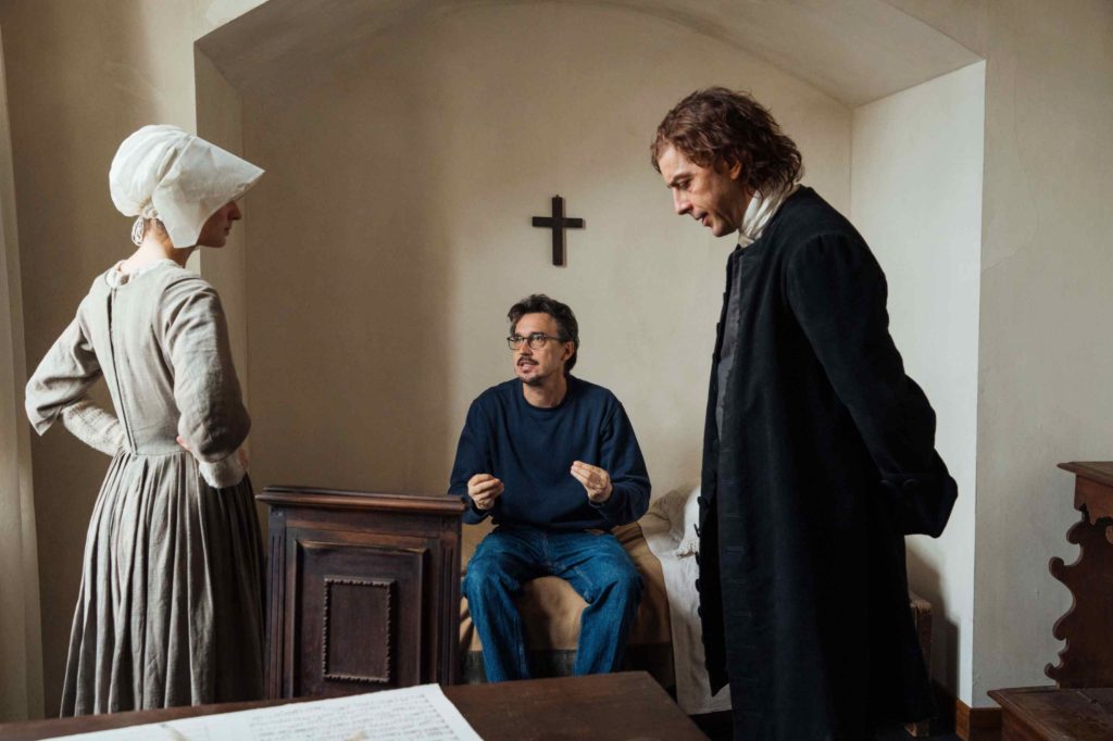 Tecla Insolia, Damiano Michieletto e Michele Riondino - foto di Kimberley Ross
