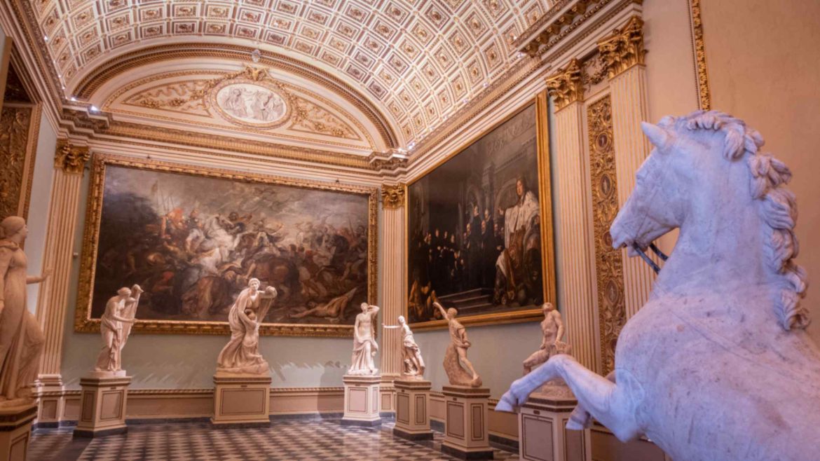 Gallerie degli Uffizi Sala della Niobe cavallo romano