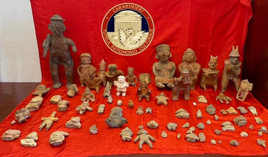 Carabinieri 101 reperti archeologici Messico