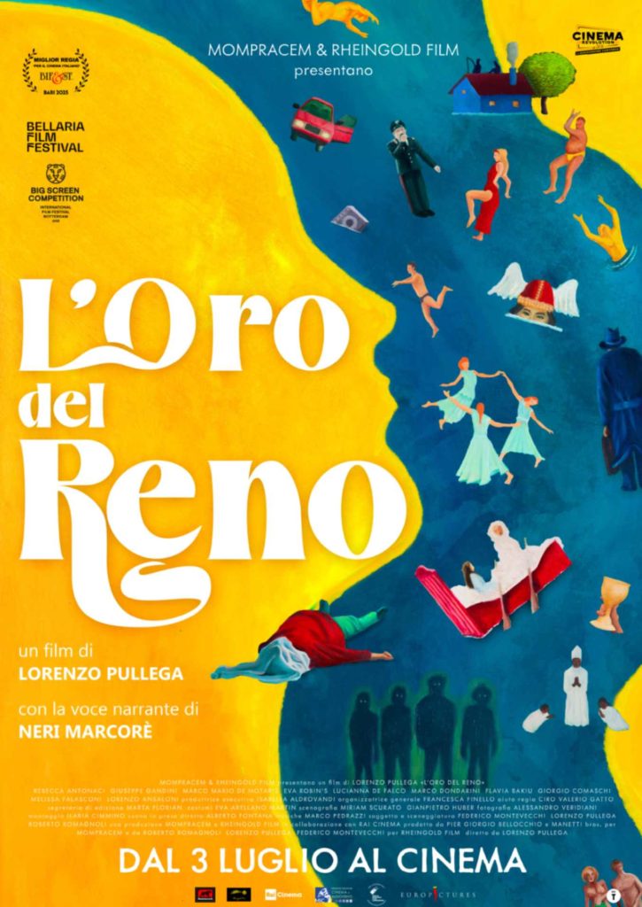 il poster del film L'oro del Reno, per la regia di Lorenzo Pullega