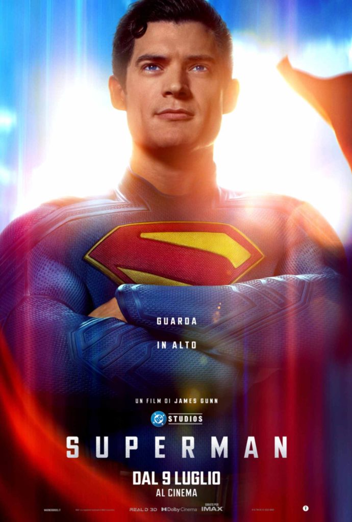 il poster principale del film Superman di James Gunn
