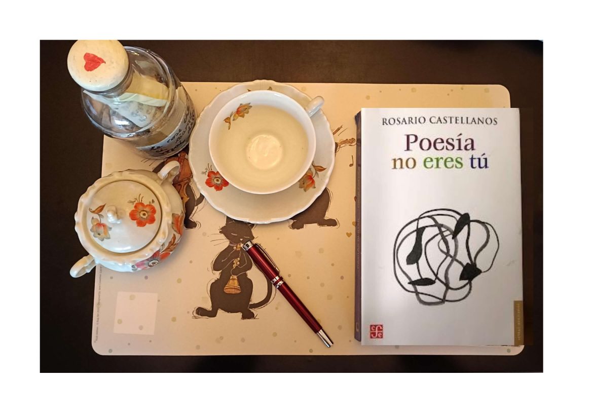 la copertina del libro «Poesía no eres tú», di Rosario Castellanos, Editorial Joaquín Mortiz (1972). Foto di Yuleisy Cruz Lezcano