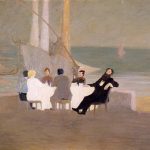 Dopo cena dipinto olio su tela 1913 altezza 105 cm, larghezza 156 cm