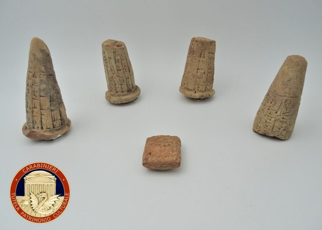 Carabinieri cinque reperti Iraq 29 gennaio 2025