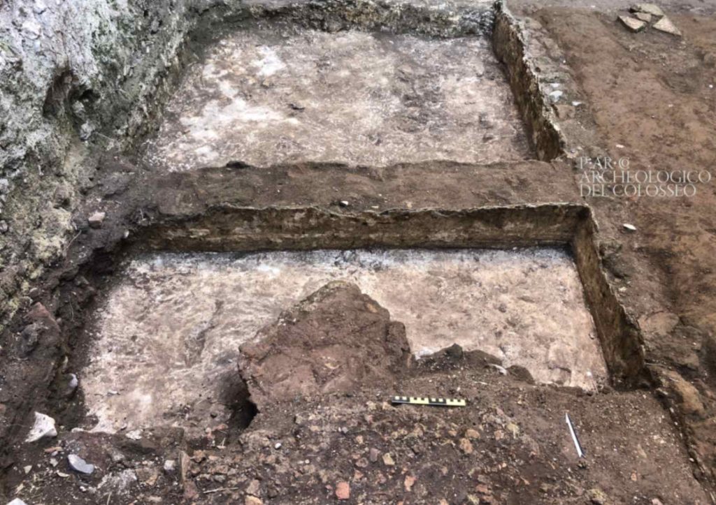 Veduta d’insieme delle vasche di lavorazione da sud (© Parco archeologico del Colosseo)