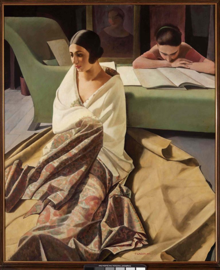 Casorati mostra a Palazzo Reale di Milano Raja [1924-1925], tempera su tavola, 120 x 100 cm. Venezia, collezione privata. Crediti per la foto: Matteo De Fina