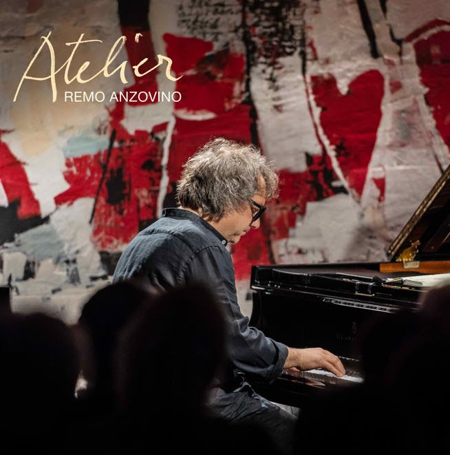 la cover dell'album Atelier di Remo Anzovino (Decca Italy / Universal). Opera di copertina: Giorgio Celiberti “Emozioni d’amore” (1994), tecnica mista su tavola - Foto di copertina Paolo Grasso
