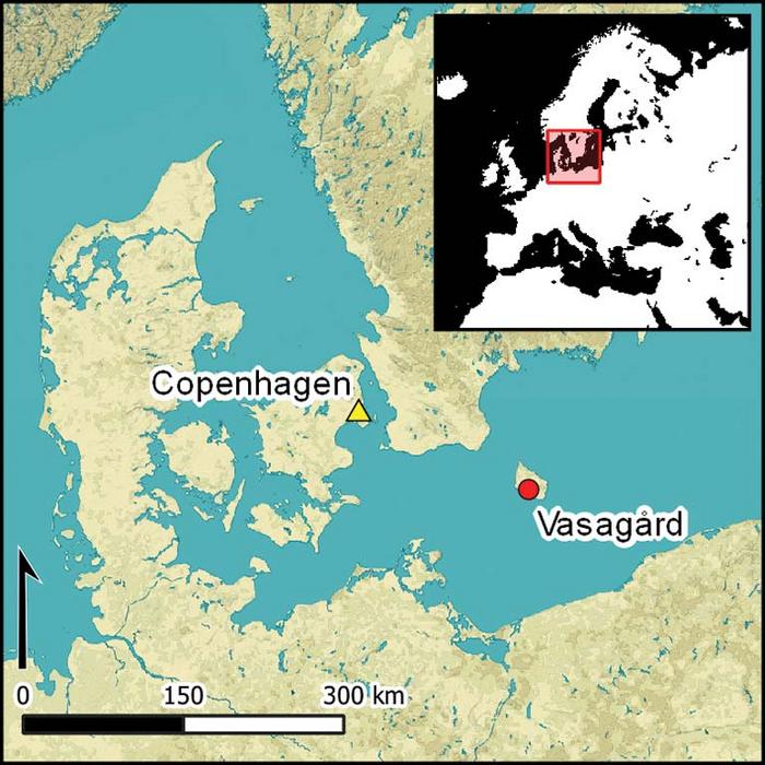 The archaeological site Vasagård is located on Bornholm in the Baltic Sea. Credits: University of Copenhagen, CC BY-SA