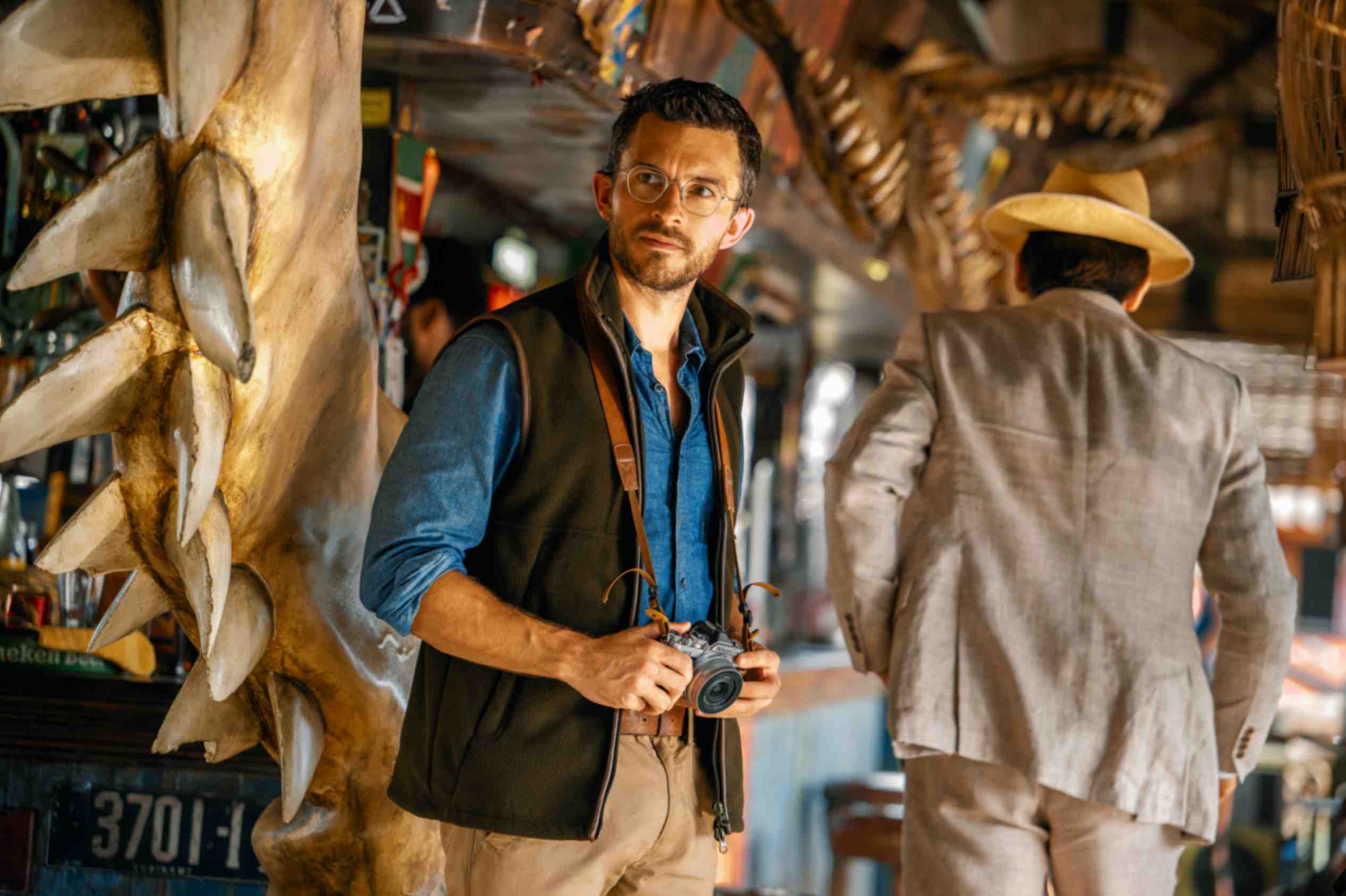 un'immagine dal film Jurassic World - La Rinascita, per la regia di Gareth Edwards
