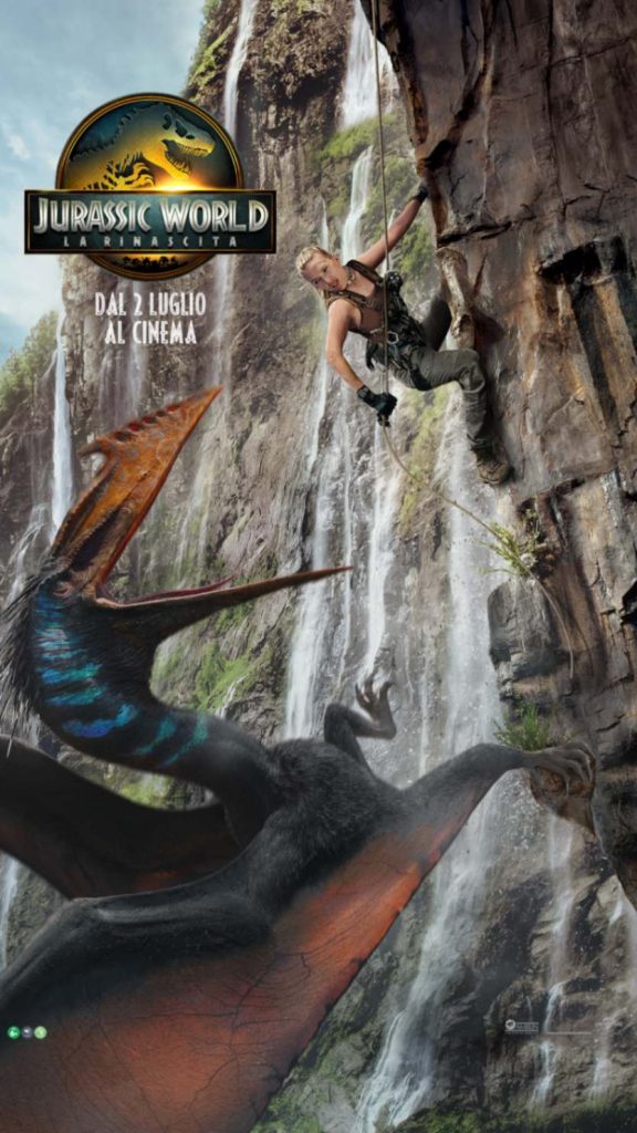 Jurassic World - La Rinascita, film di Gareth Edwards poster