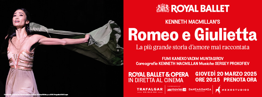 Al cinema Romeo e Giulietta del Royal Ballet – 20 marzo 2025 banner