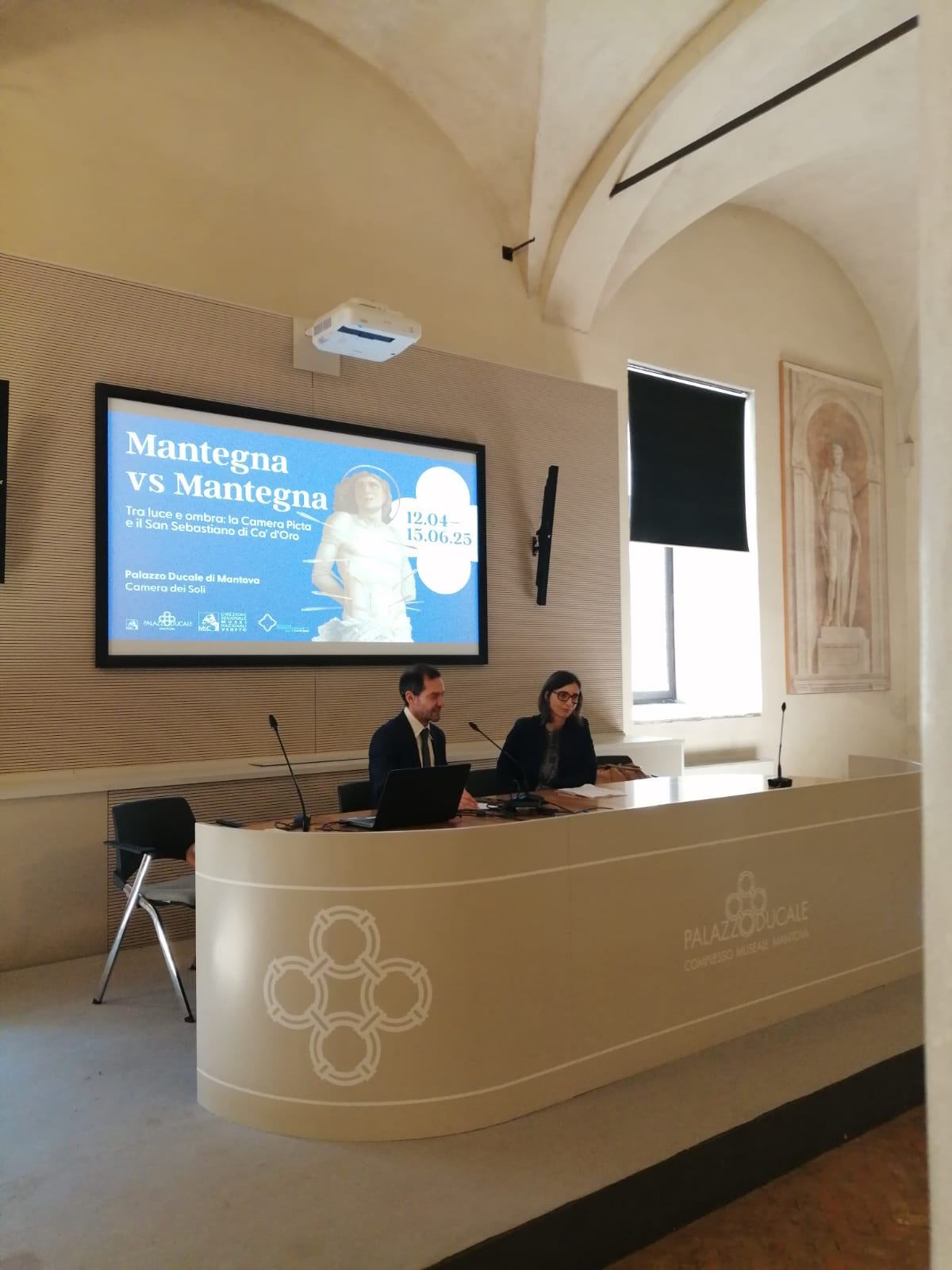 conferenza stampa Mantegna vs Mantegna