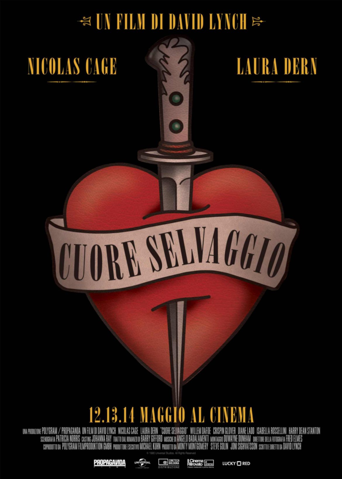 David Lynch Cuore Selvaggio poster
