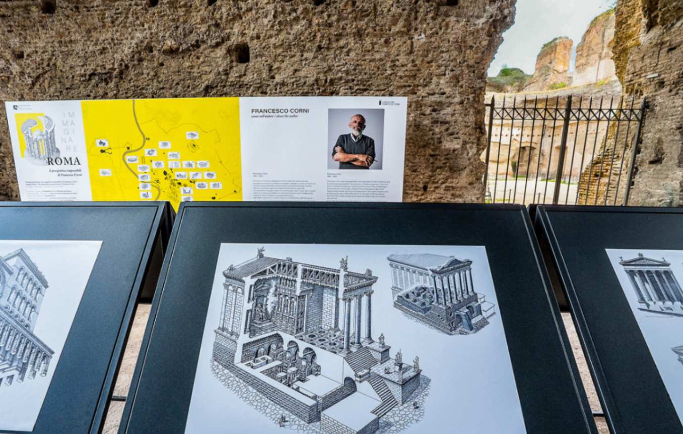 Immaginare Roma. Le prospettive impossibili di Francesco Corni Allestimento