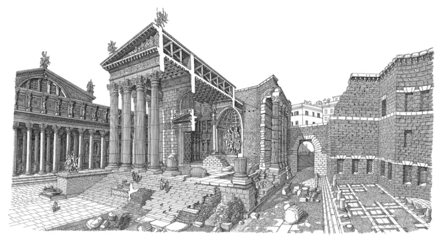Immaginare Roma. Le prospettive impossibili di Francesco Corni Marte ultore foro Augusto
