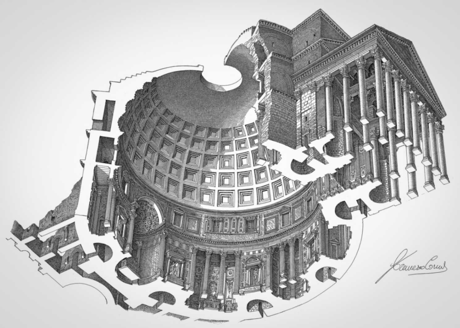 Immaginare Roma. Le prospettive impossibili di Francesco Corni Roma Pantheon