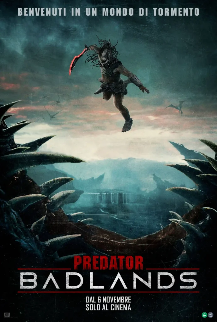 Il poster di Predator Badlands, film di Dan Trachtenberg