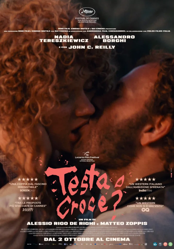 il manifesto del film Testa o croce? Lungometraggio per la regia di Alessio Rigo de Righi e Matteo Zoppis