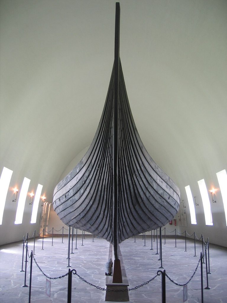 the Gokstad ship at the Viking Ship Museum in Oslo. Picture by Karamell, CC BY-SA 2.5