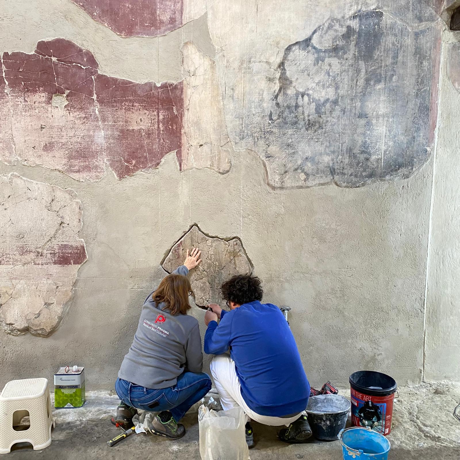 Casa dell’Erma di bronzo riposizionamento durante 2