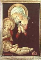 “Madonna del melograno” attribuito a Pier Francesco Fiorentino (1444-1499)