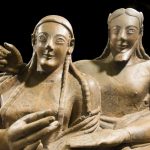 Restauro del Sarcofago degli Sposi Particolare delle figure