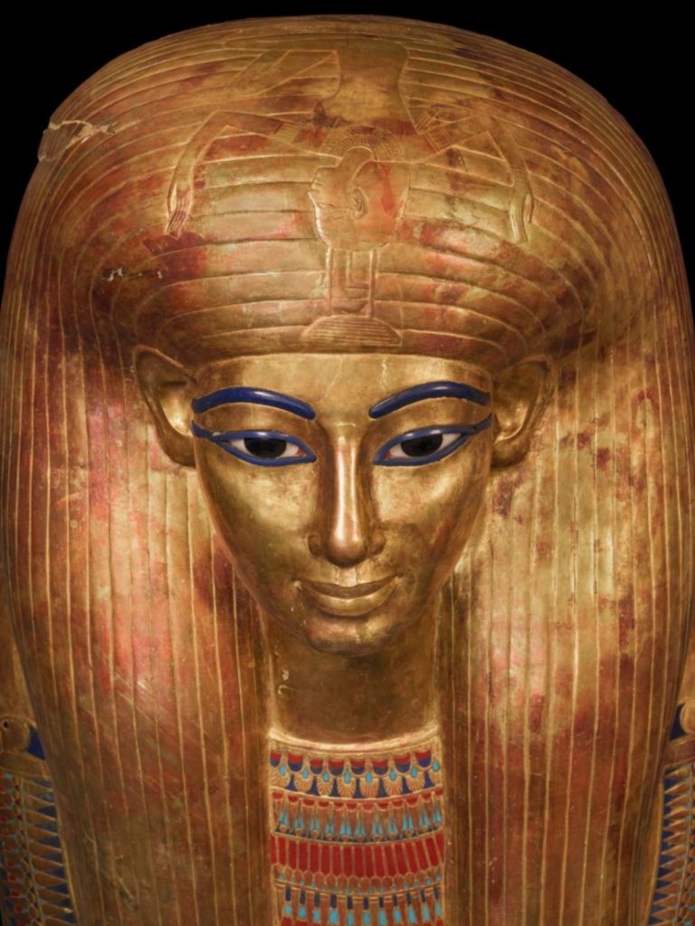 Tesori dei Faraoni mostra Scuderie del Quirinale sarcofago d'oro di Thuya