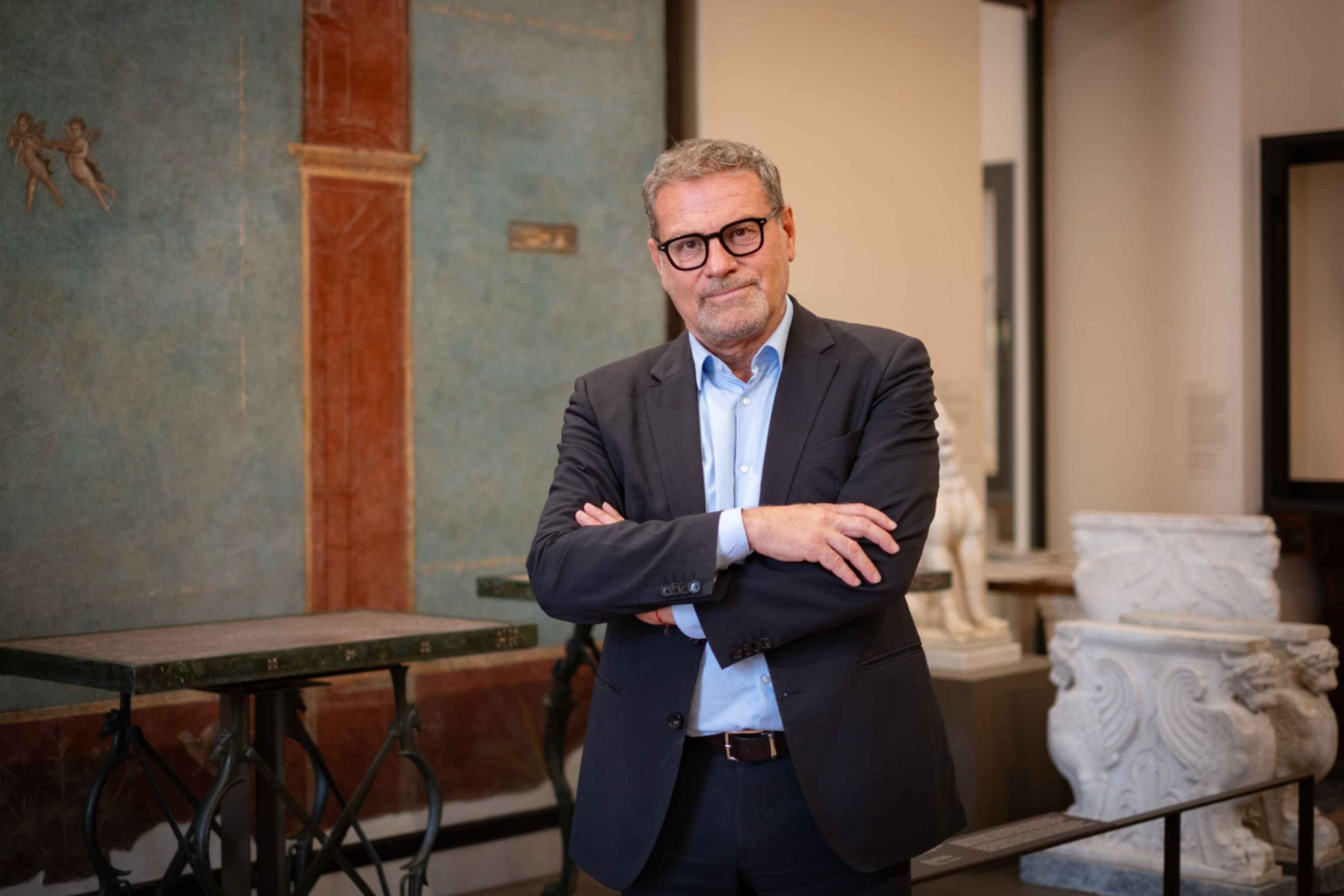 Massimo Osanna nella foto di Valentina Cosentino, Museo Archeologico Nazionale di Napoli - MANN