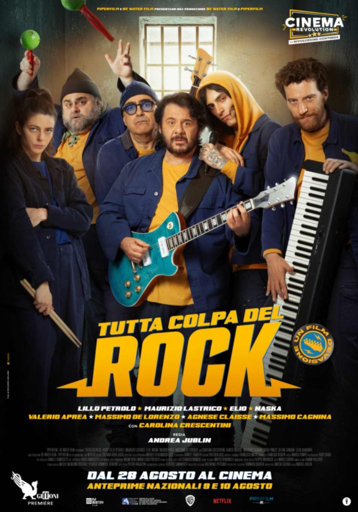 il poster del film Tutta colpa del rock, regia di Andrea Jublin