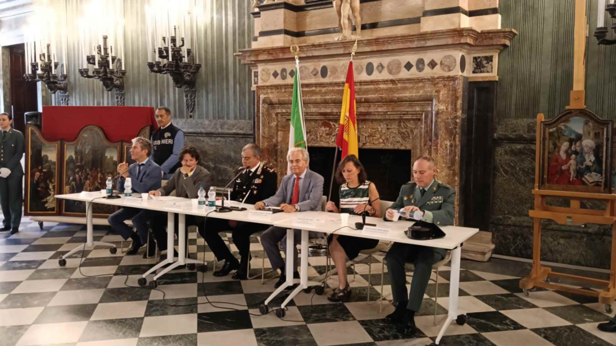 Carabinieri restituiscono alla Spagna un Retablo, proveniente da Marbella, del XVI secolo