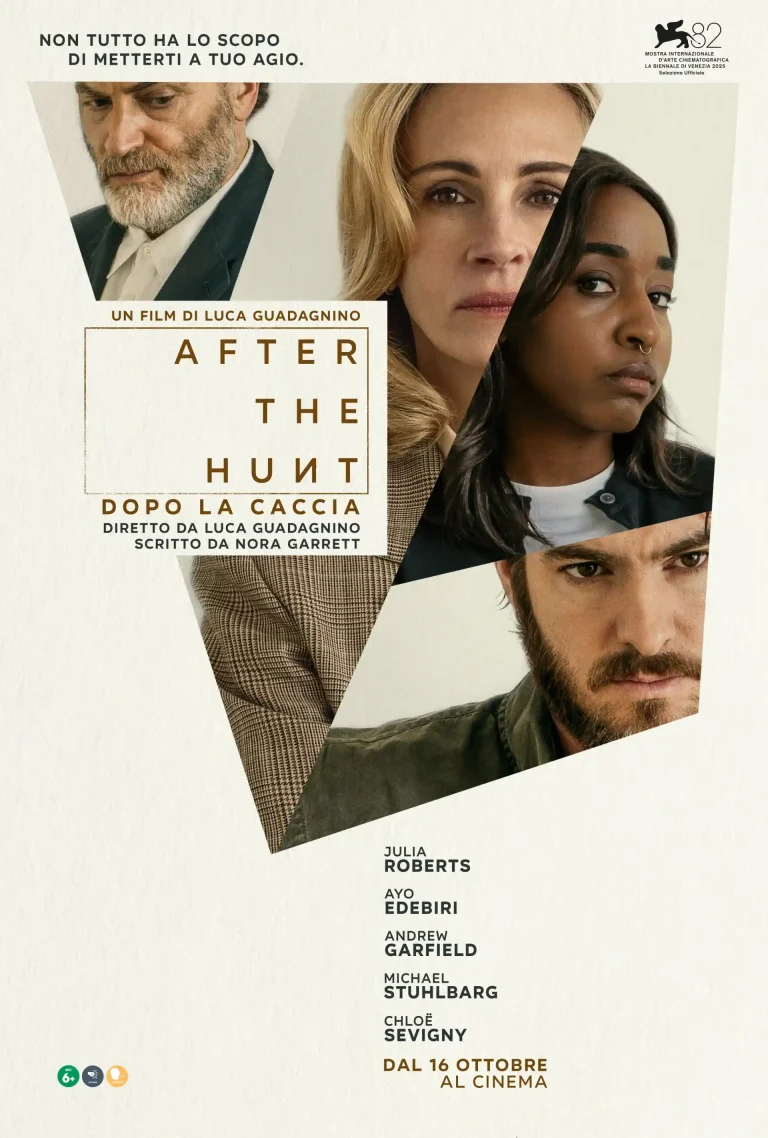 After the Hunt: Dopo la caccia, film di Luca Guadagnino poster del film After the Hunt: Dopo la caccia, regia di Luca Guadagnino