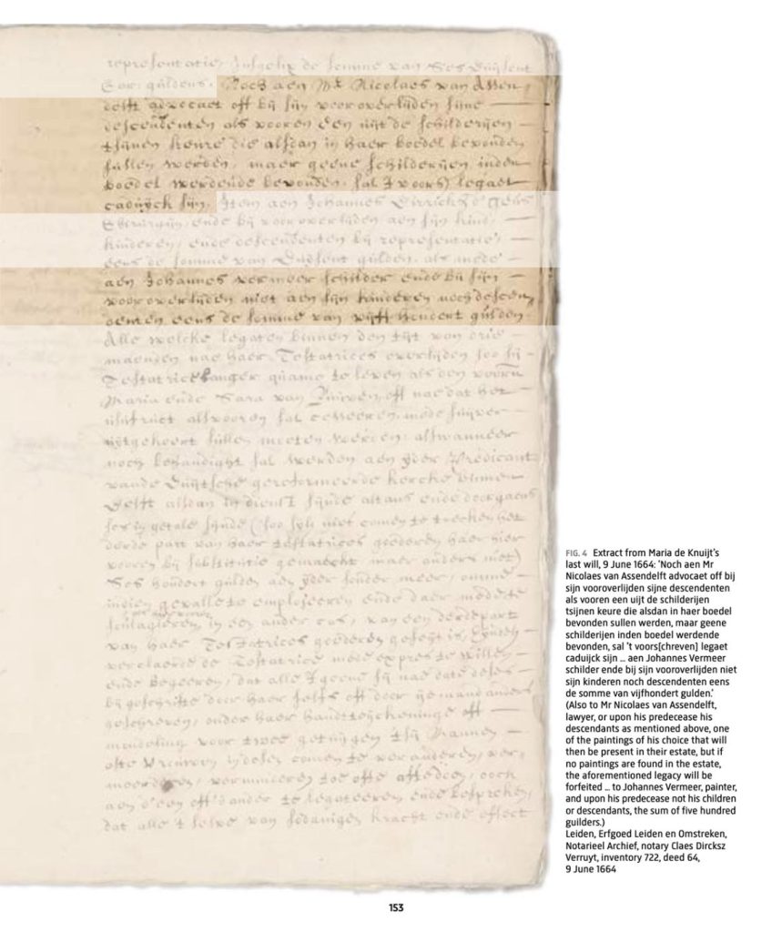 Archival document about De Knuijt's wishes